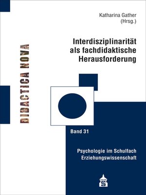 cover image of Interdisziplinarität als fachdidaktische Herausforderung